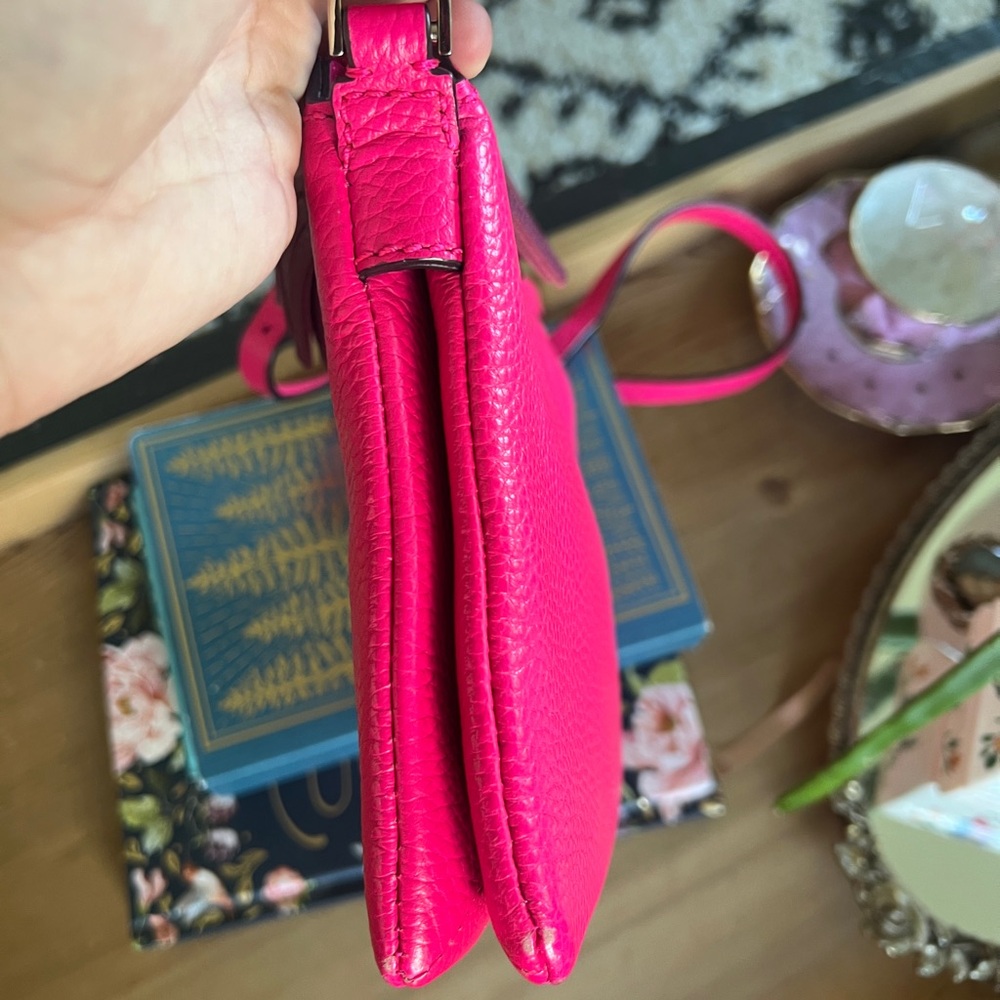 Kate Spade Bright Pink Crossbody Bag with Tassel Accents - Picture 12 of 16